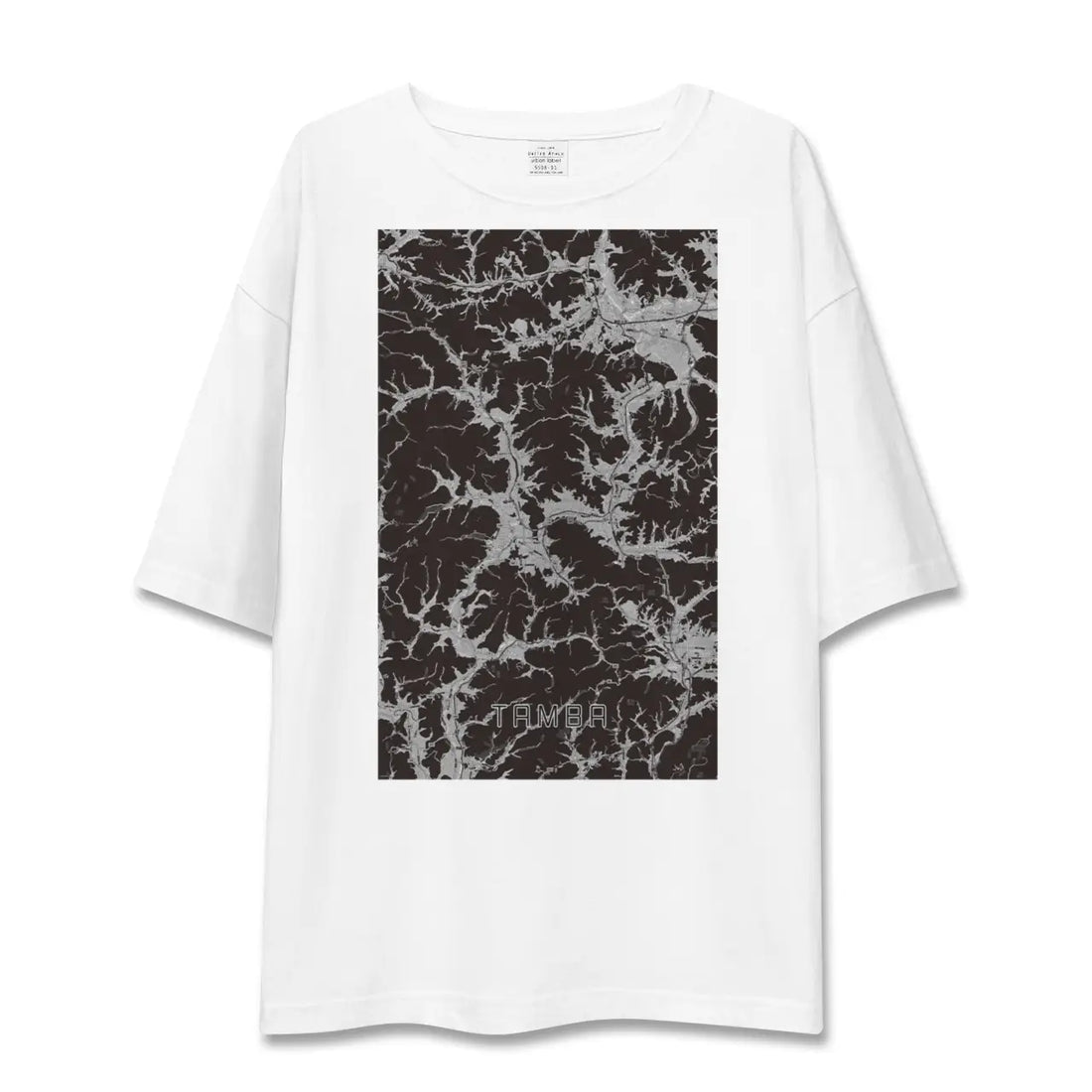 【丹波(兵庫県)】地図柄ビッグシルエットTシャツ