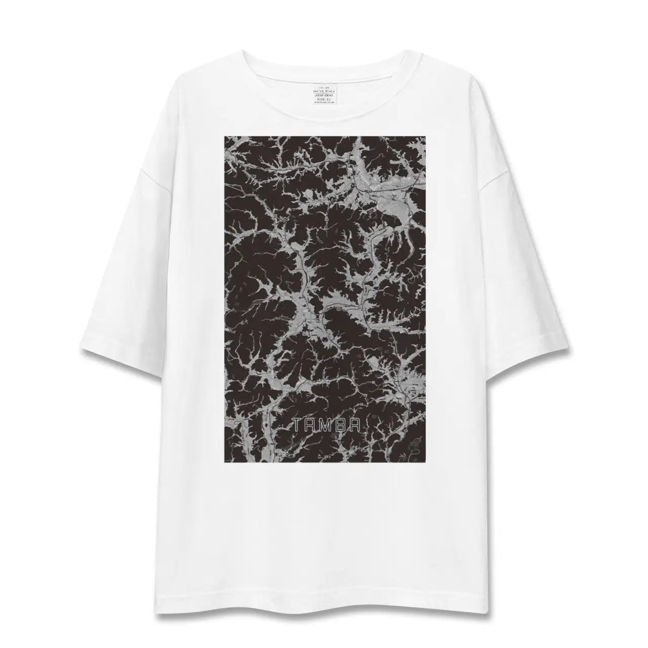 【丹波(兵庫県)】地図柄ビッグシルエットTシャツ