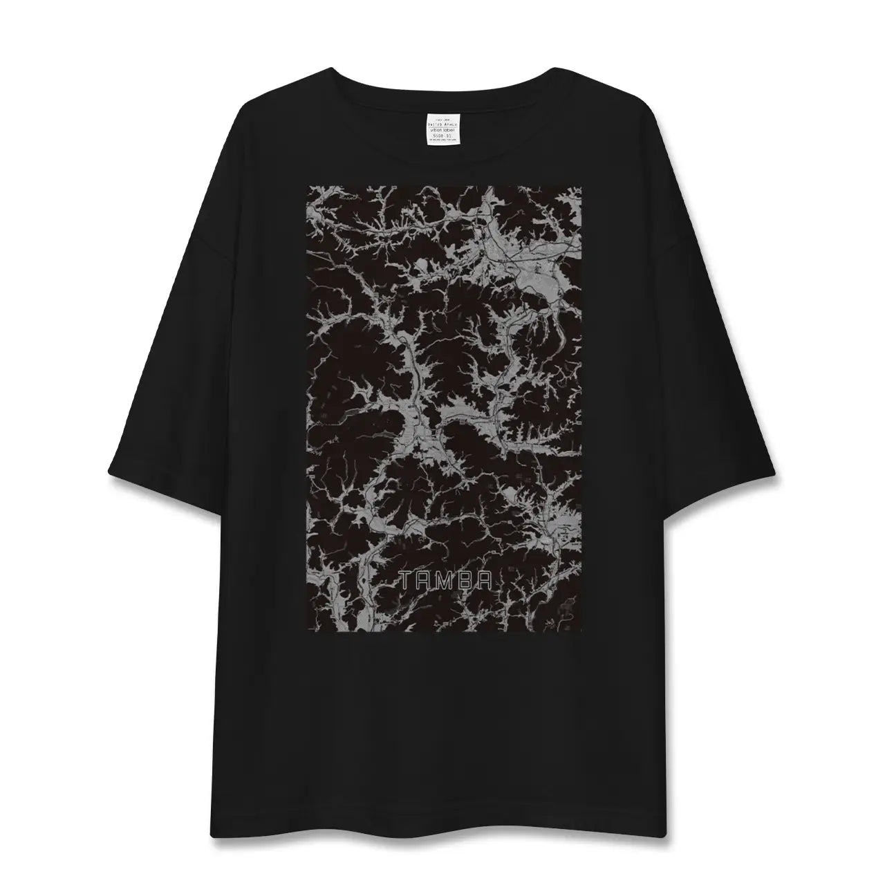 【丹波(兵庫県)】地図柄ビッグシルエットTシャツ