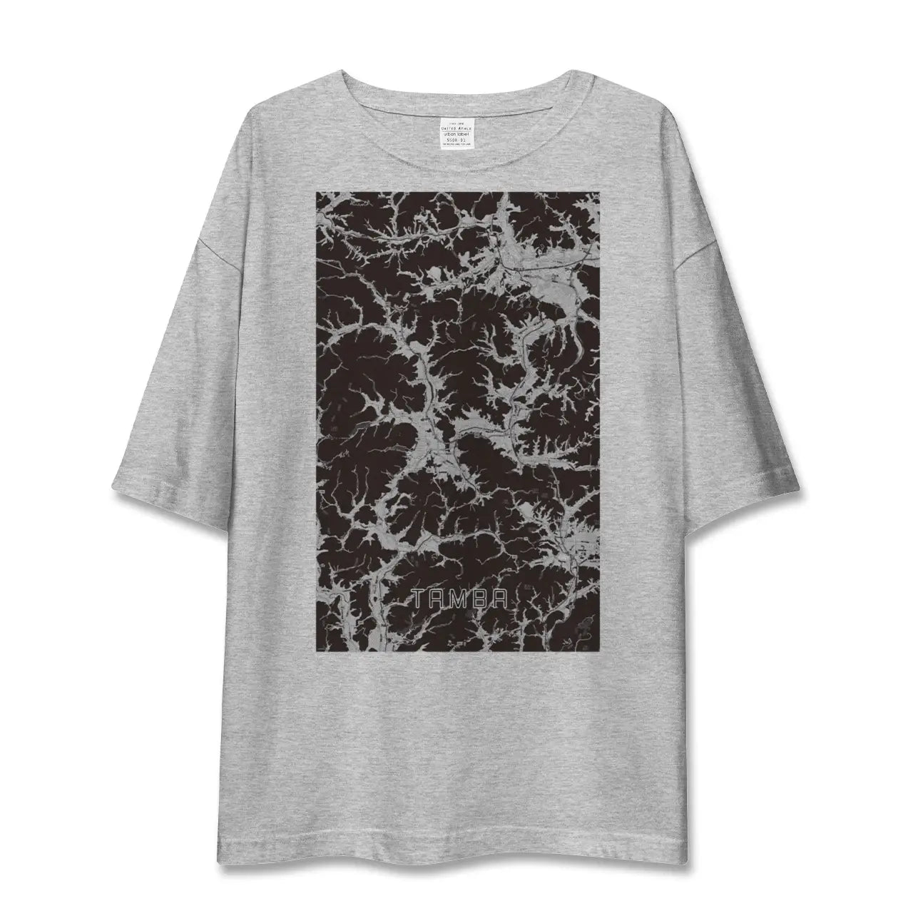 【丹波(兵庫県)】地図柄ビッグシルエットTシャツ