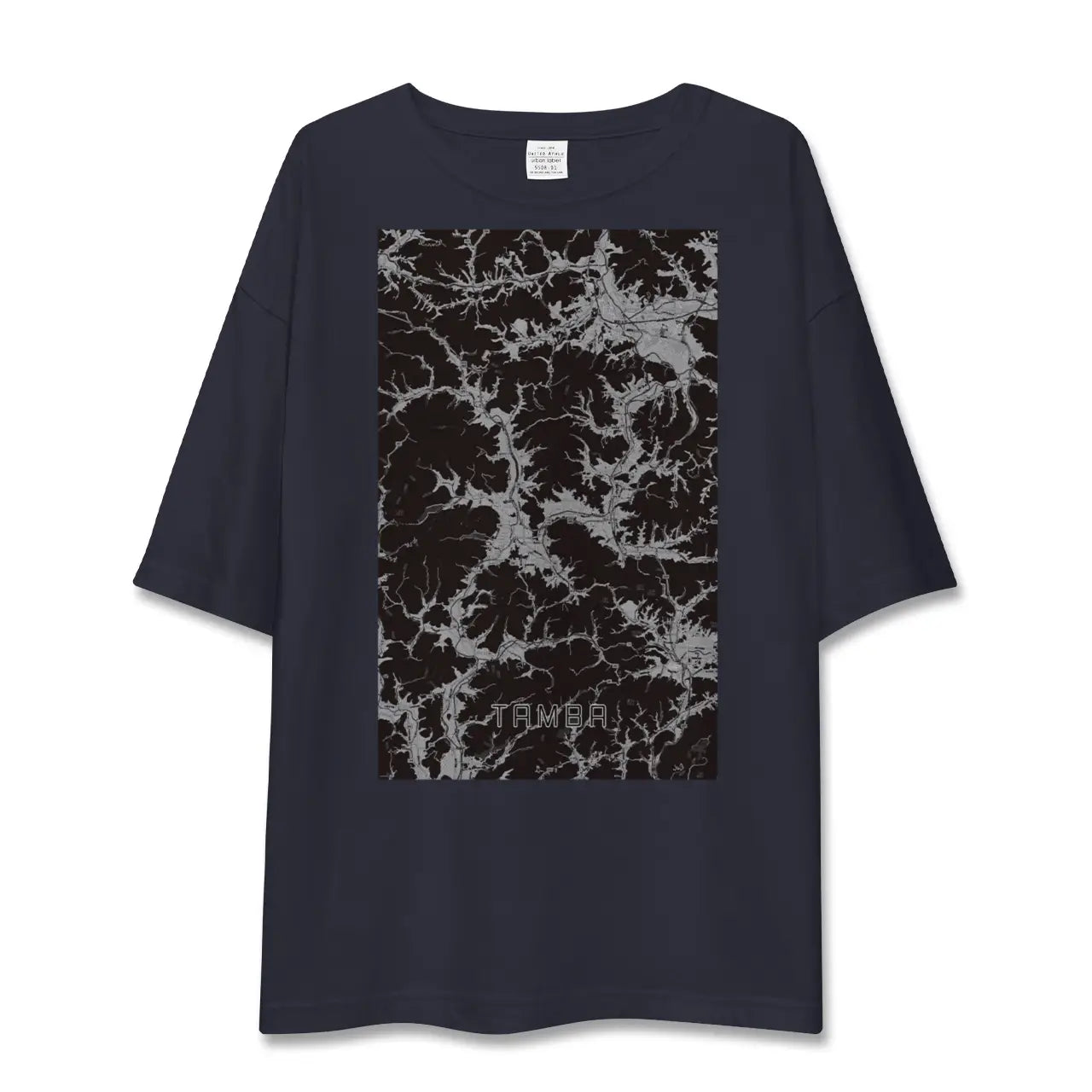 【丹波(兵庫県)】地図柄ビッグシルエットTシャツ