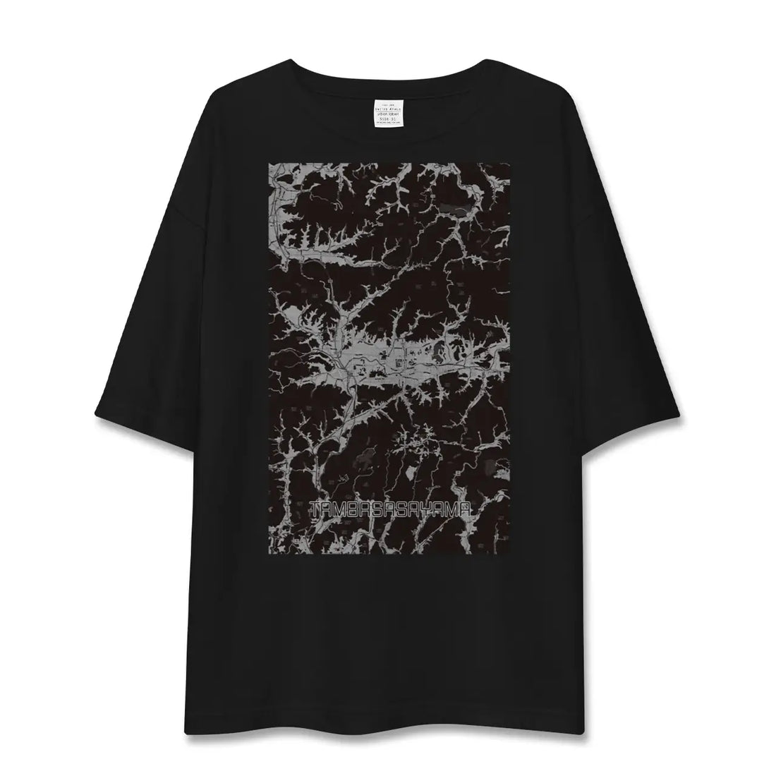 【丹波篠山(兵庫県)】地図柄ビッグシルエットTシャツ