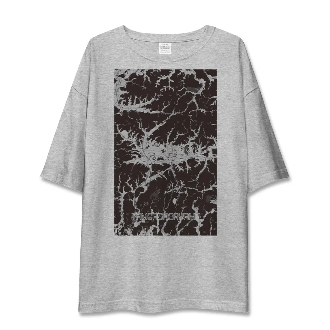 【丹波篠山(兵庫県)】地図柄ビッグシルエットTシャツ
