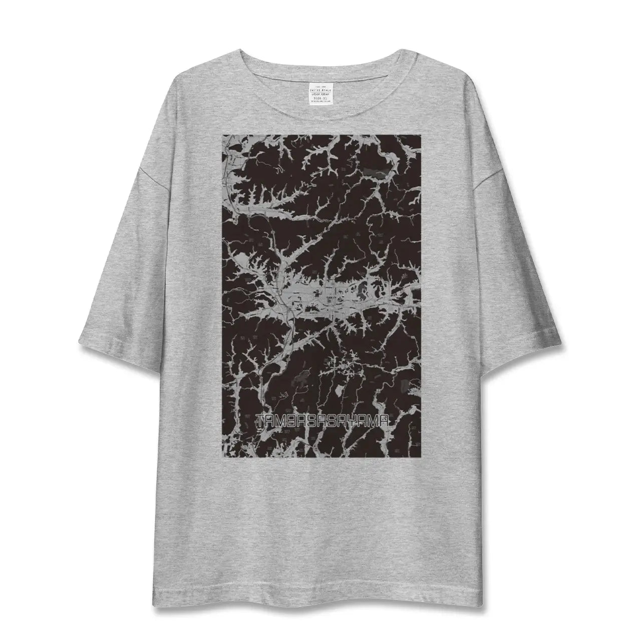 【丹波篠山(兵庫県)】地図柄ビッグシルエットTシャツ