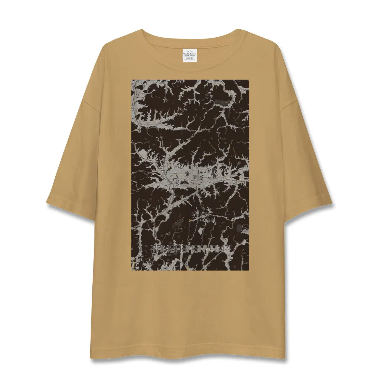 【丹波篠山(兵庫県)】地図柄ビッグシルエットTシャツ