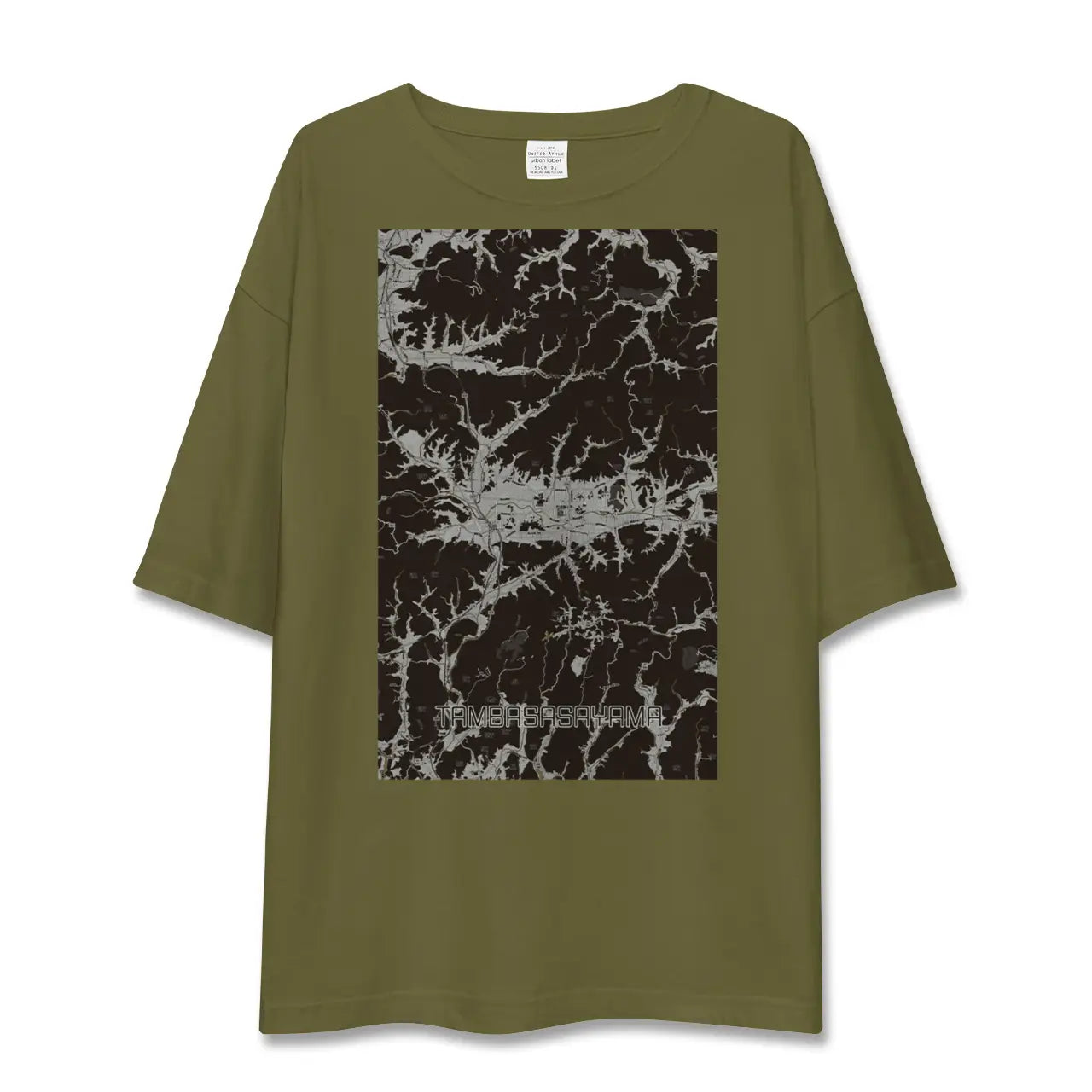 【丹波篠山(兵庫県)】地図柄ビッグシルエットTシャツ
