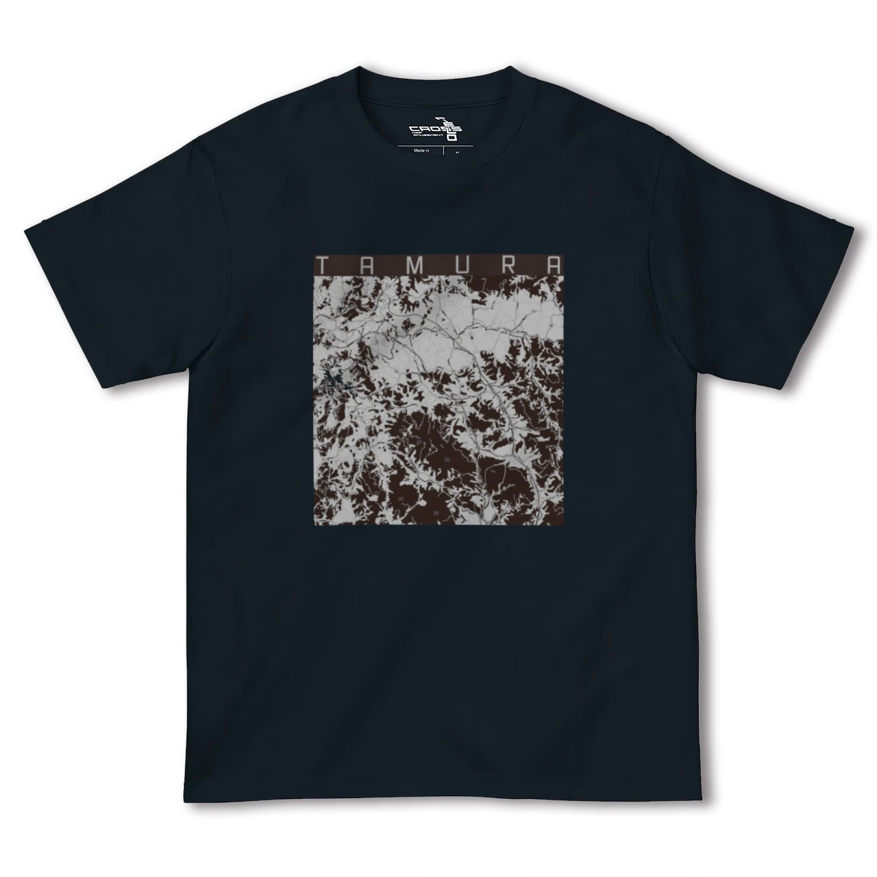 【田村(福島県)】地図柄ヘビーウェイトTシャツ
