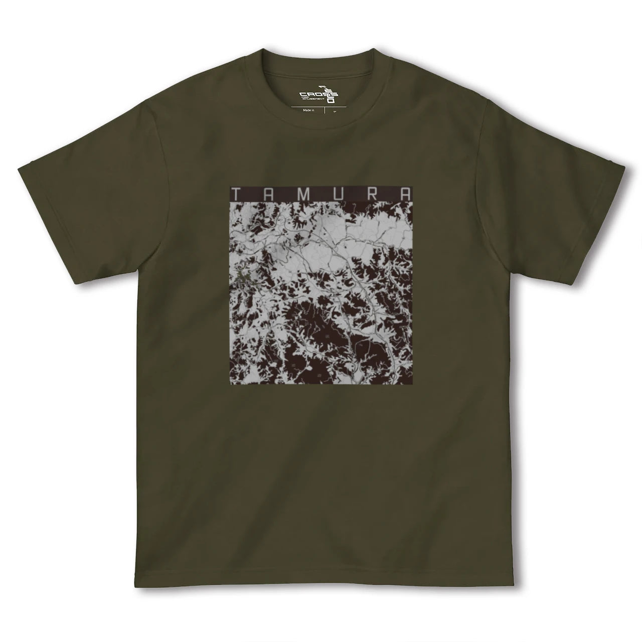 【田村(福島県)】地図柄ヘビーウェイトTシャツ