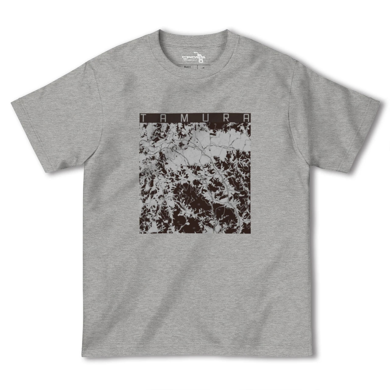 【田村(福島県)】地図柄ヘビーウェイトTシャツ