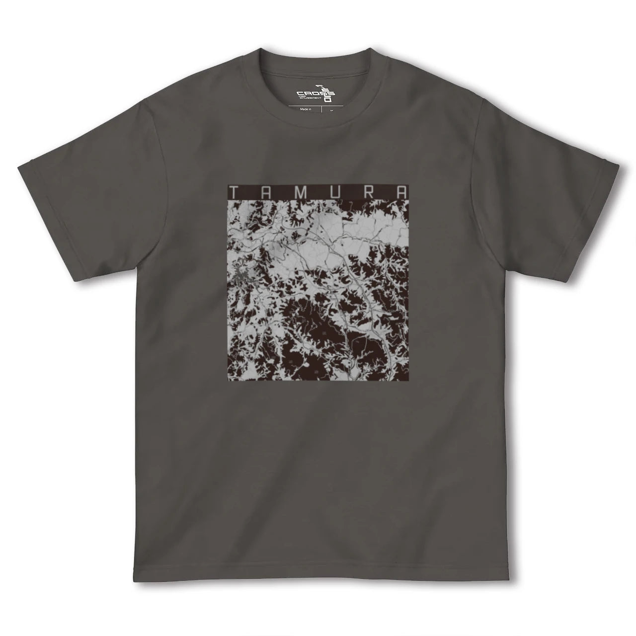 【田村(福島県)】地図柄ヘビーウェイトTシャツ