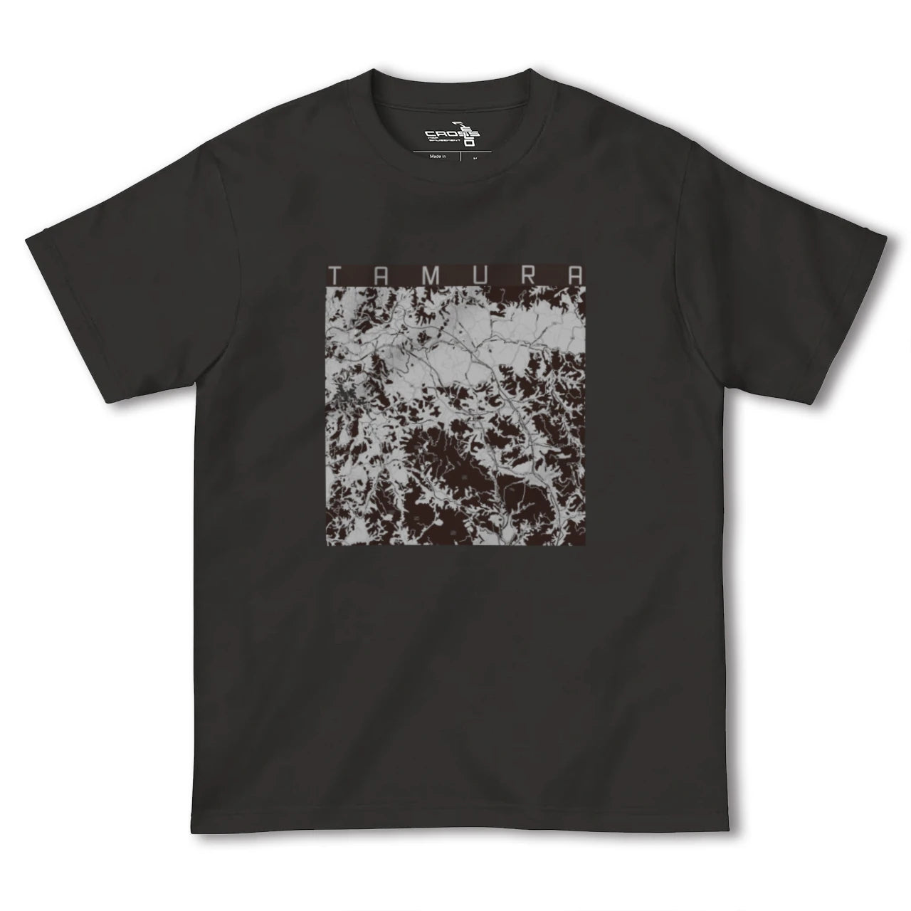 【田村(福島県)】地図柄ヘビーウェイトTシャツ