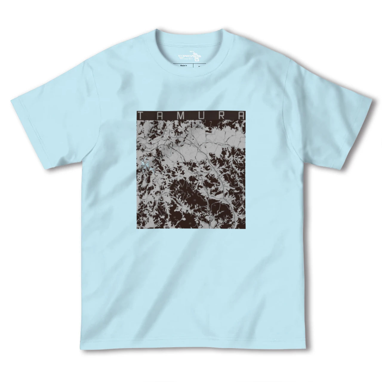 【田村(福島県)】地図柄ヘビーウェイトTシャツ