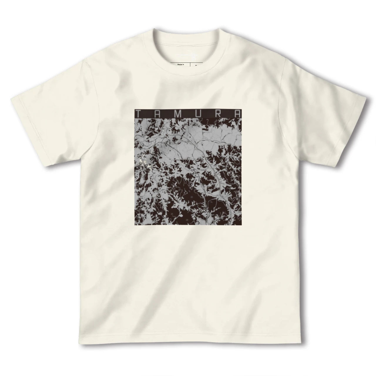 【田村(福島県)】地図柄ヘビーウェイトTシャツ