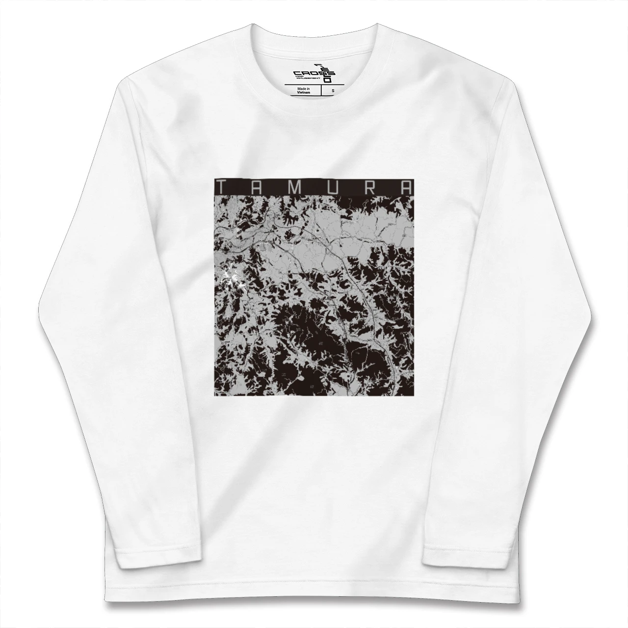 【田村(福島県)】地図柄ロングスリーブTシャツ