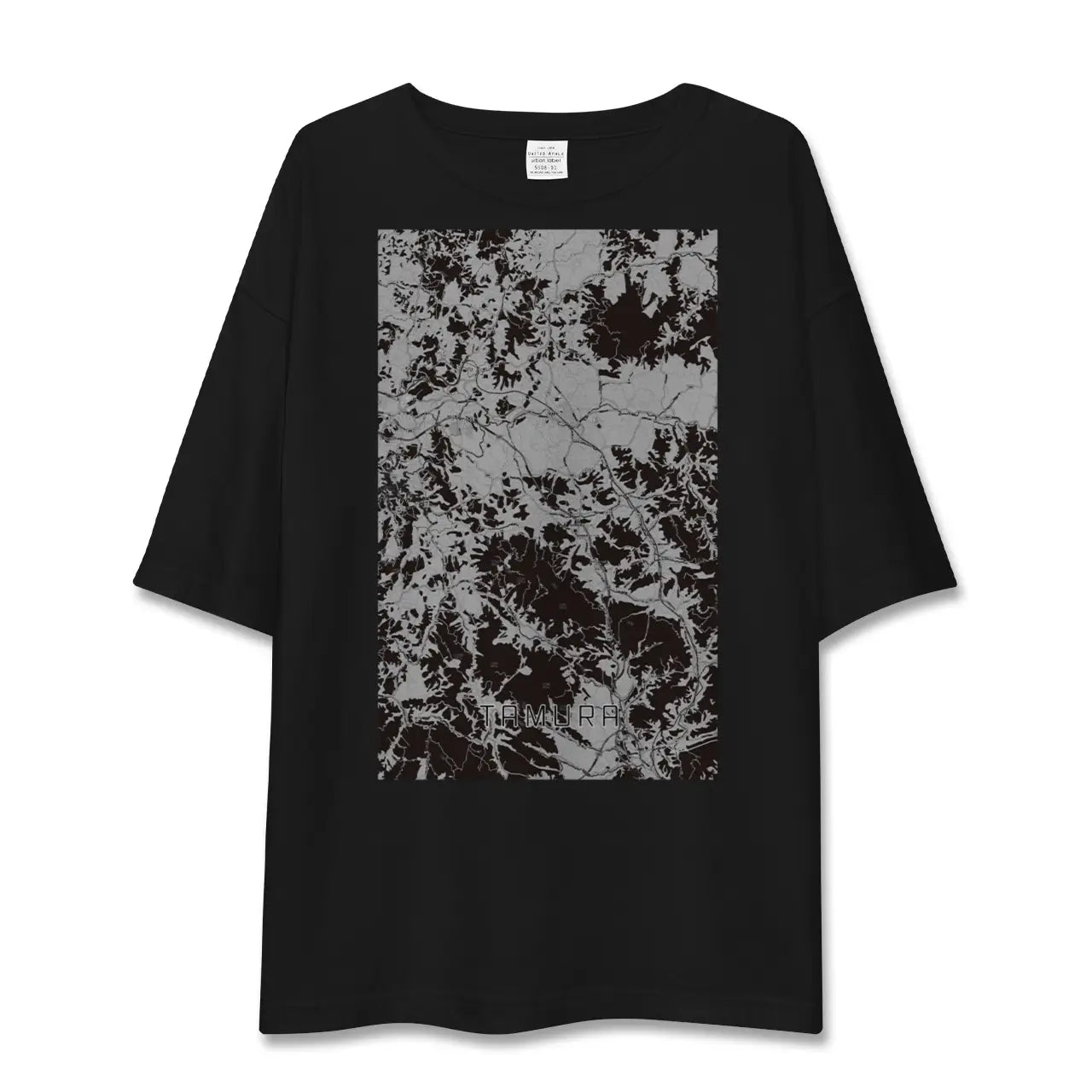 【田村(福島県)】地図柄ビッグシルエットTシャツ
