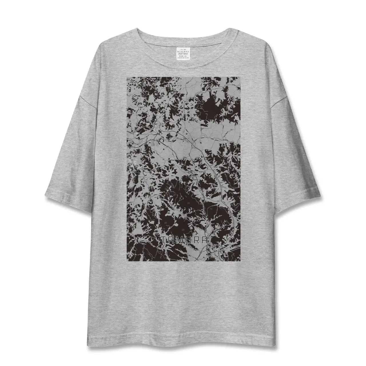 【田村(福島県)】地図柄ビッグシルエットTシャツ