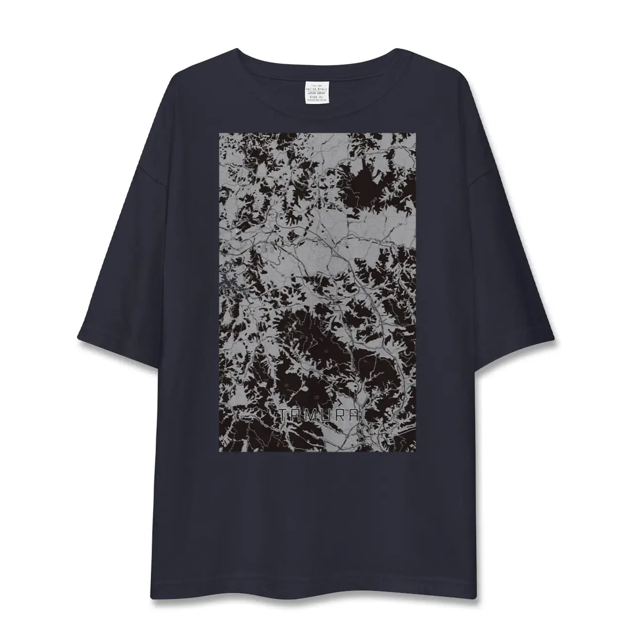 【田村(福島県)】地図柄ビッグシルエットTシャツ