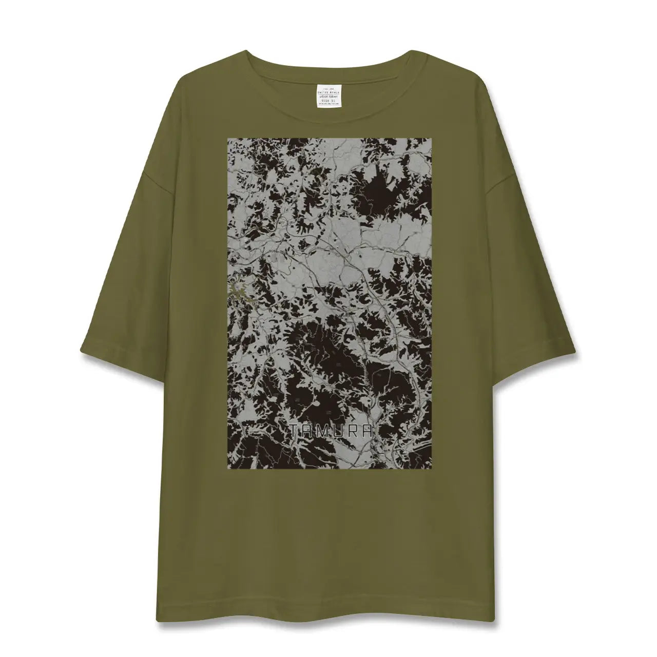 【田村(福島県)】地図柄ビッグシルエットTシャツ