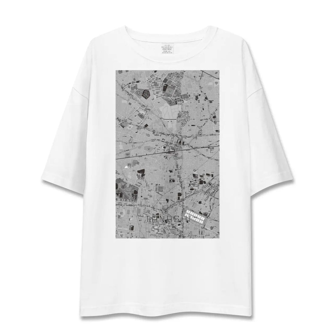 【田無(東京都)】地図柄ビッグシルエットTシャツ
