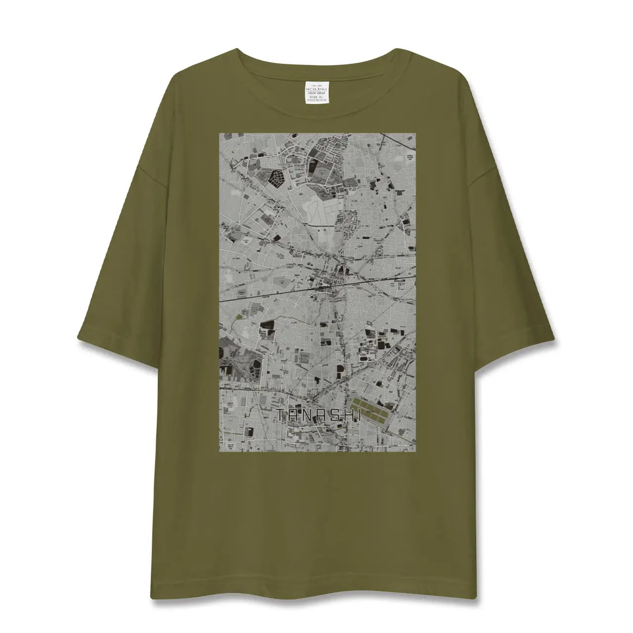 【田無(東京都)】地図柄ビッグシルエットTシャツ