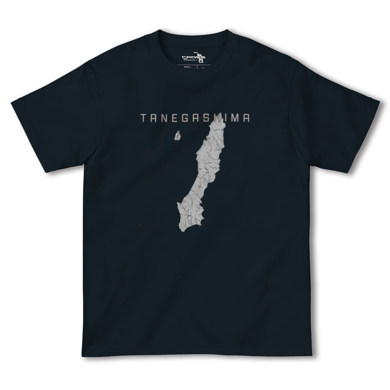 【種子島(鹿児島県)】地図柄ヘビーウェイトTシャツ