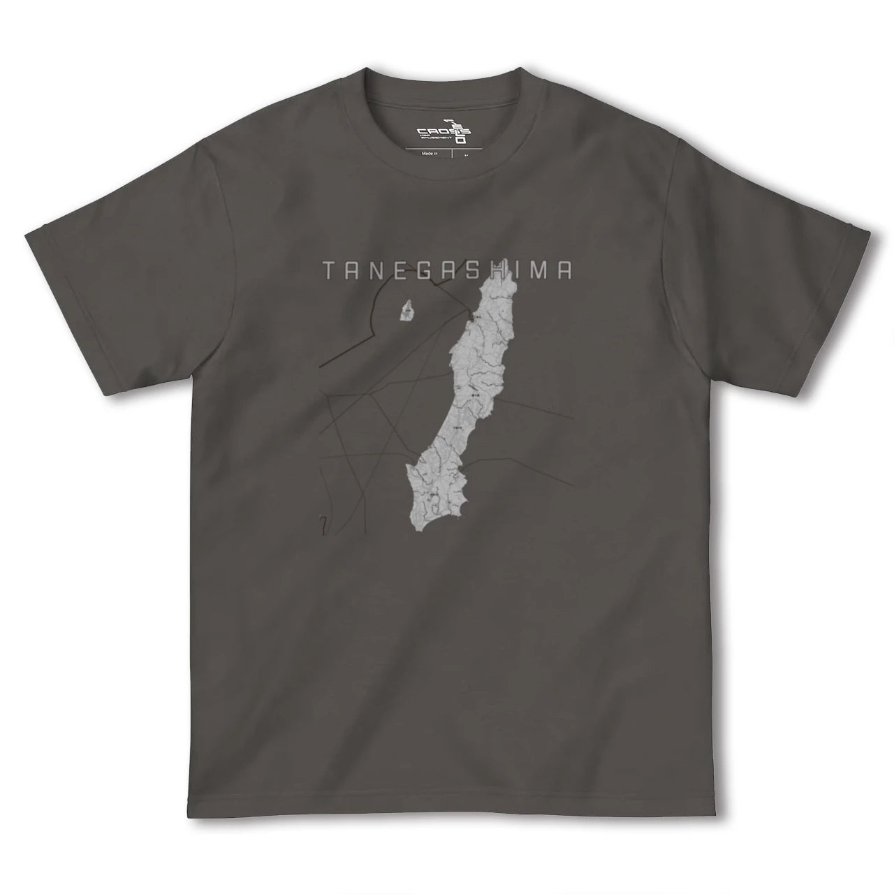 【種子島(鹿児島県)】地図柄ヘビーウェイトTシャツ