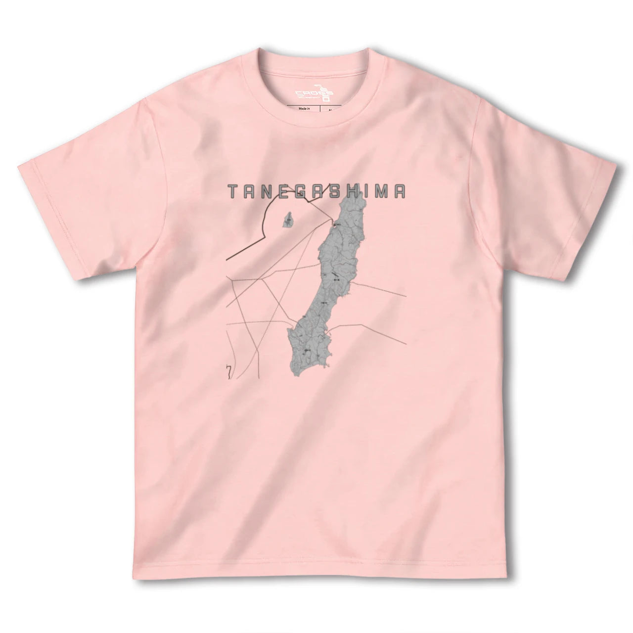 【種子島(鹿児島県)】地図柄ヘビーウェイトTシャツ