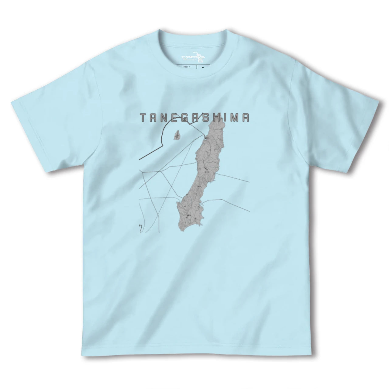 【種子島(鹿児島県)】地図柄ヘビーウェイトTシャツ