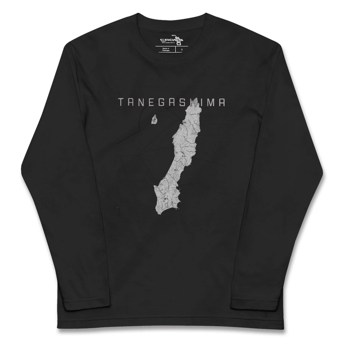 【種子島(鹿児島県)】地図柄ロングスリーブTシャツ
