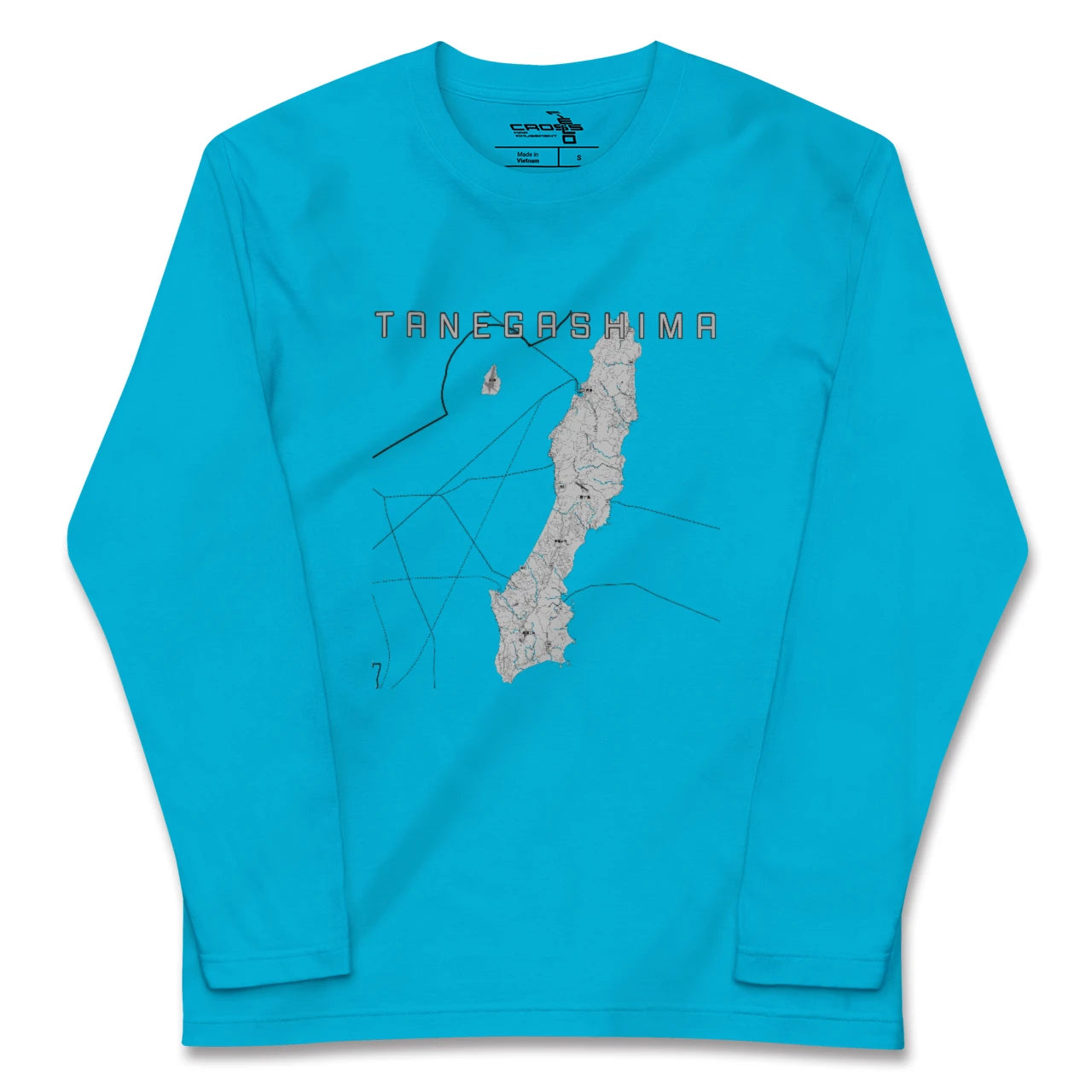 【種子島(鹿児島県)】地図柄ロングスリーブTシャツ