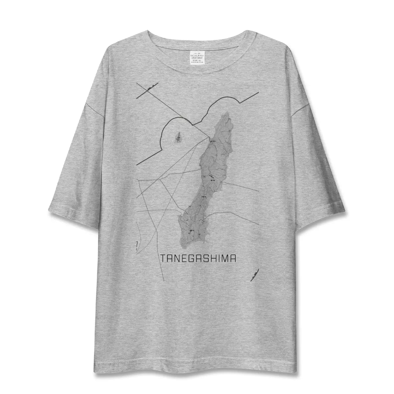 【種子島(鹿児島県)】地図柄ビッグシルエットTシャツ