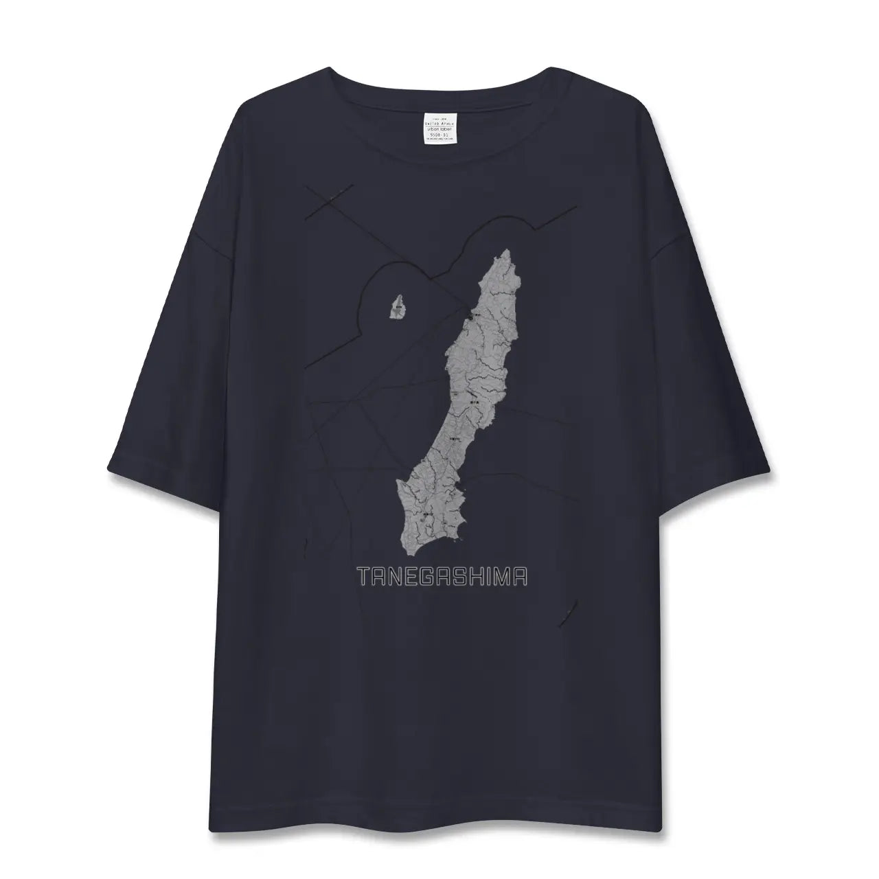 【種子島(鹿児島県)】地図柄ビッグシルエットTシャツ