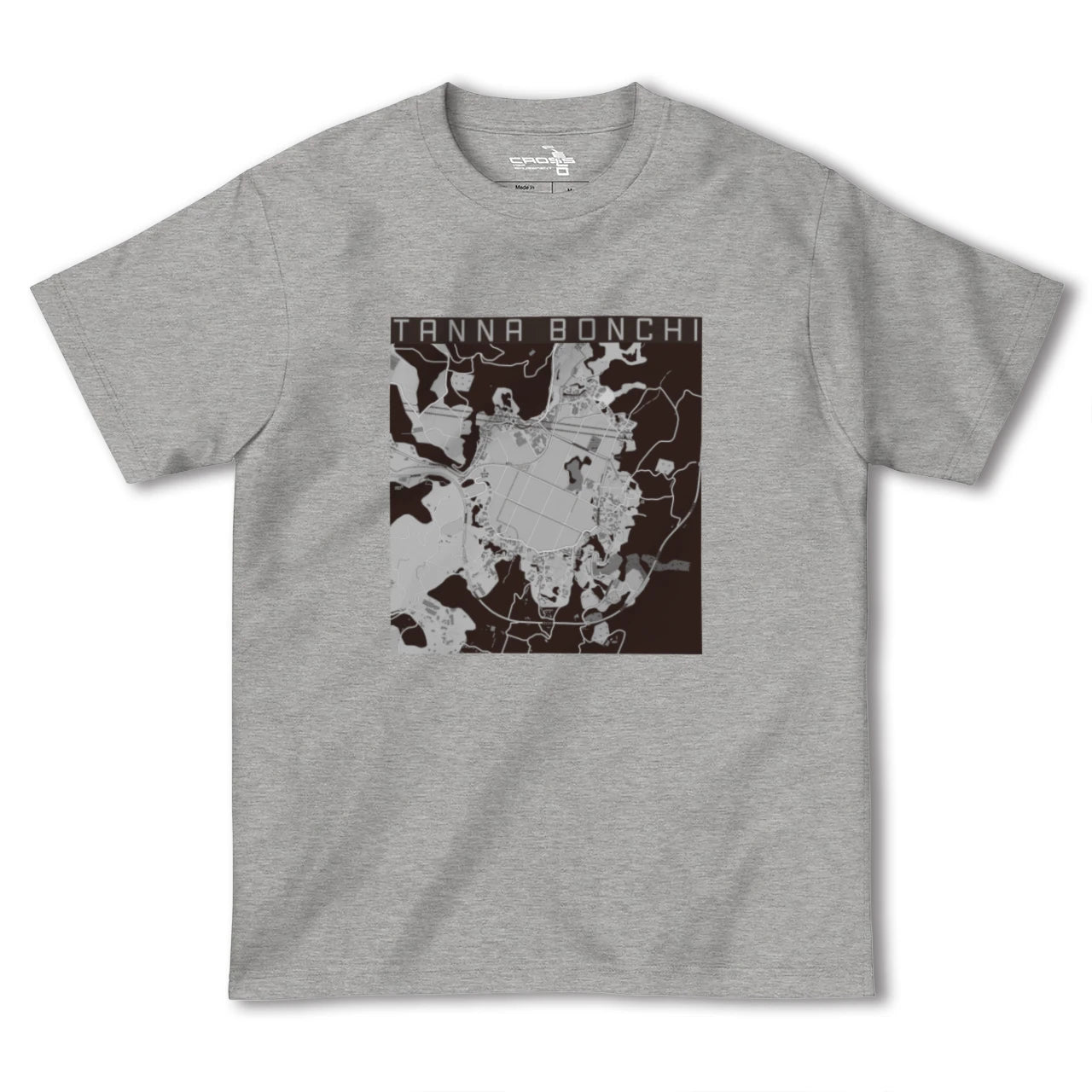 【丹那盆地(静岡県)】地図柄ヘビーウェイトTシャツ