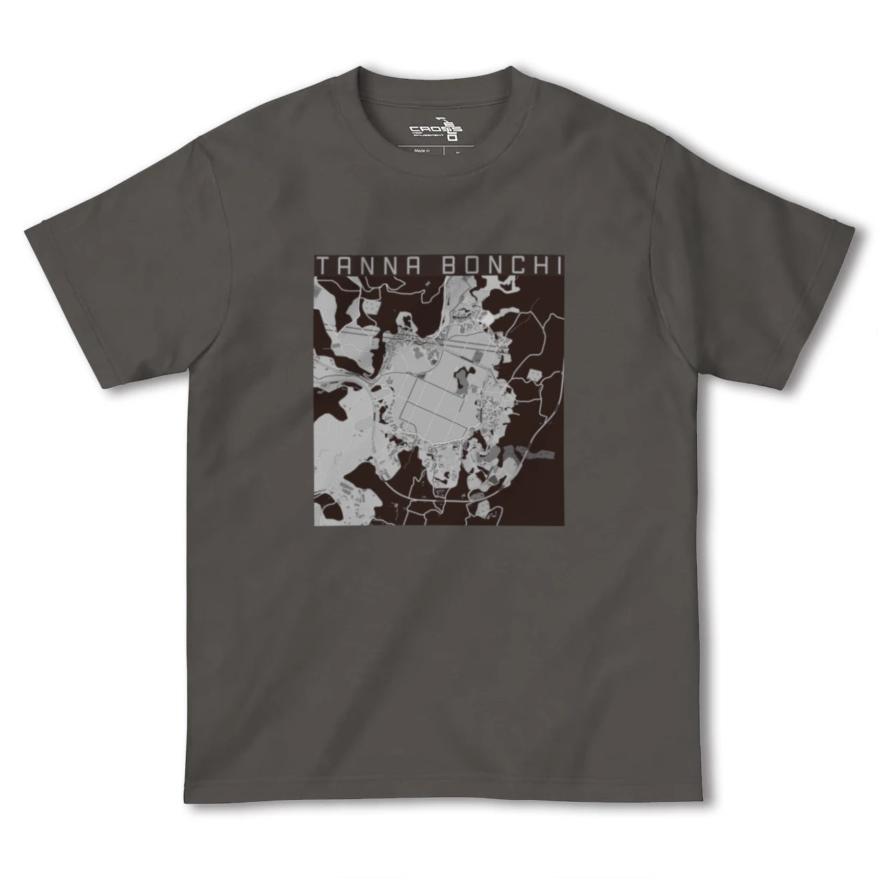 【丹那盆地(静岡県)】地図柄ヘビーウェイトTシャツ