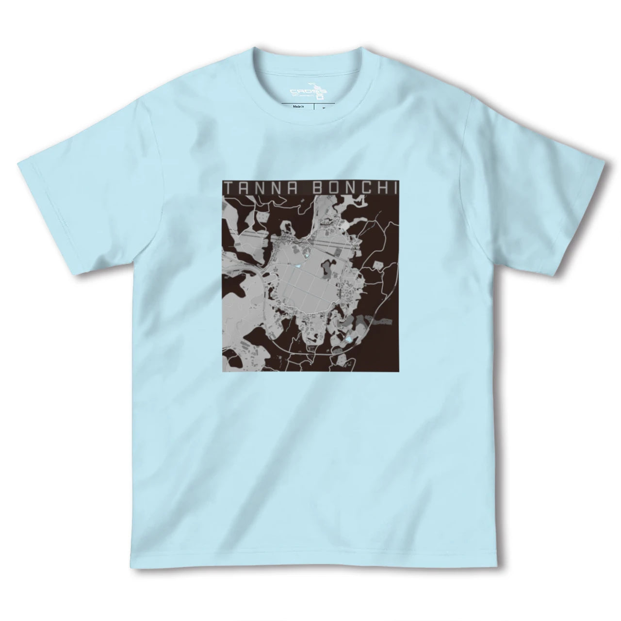 【丹那盆地(静岡県)】地図柄ヘビーウェイトTシャツ