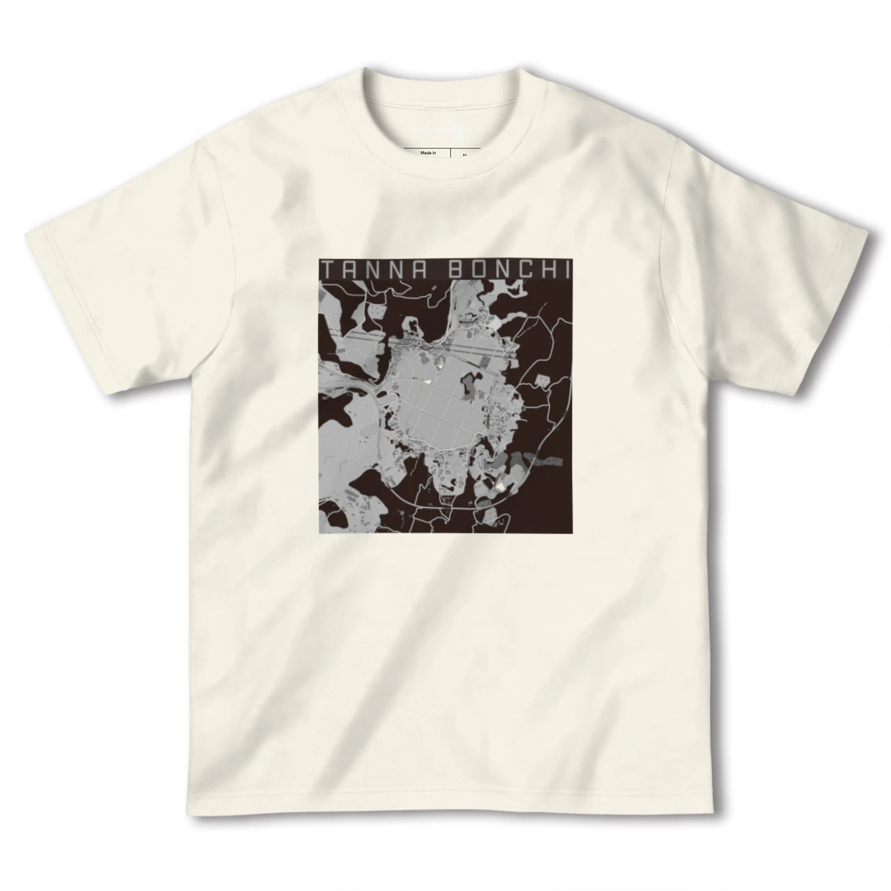 【丹那盆地(静岡県)】地図柄ヘビーウェイトTシャツ