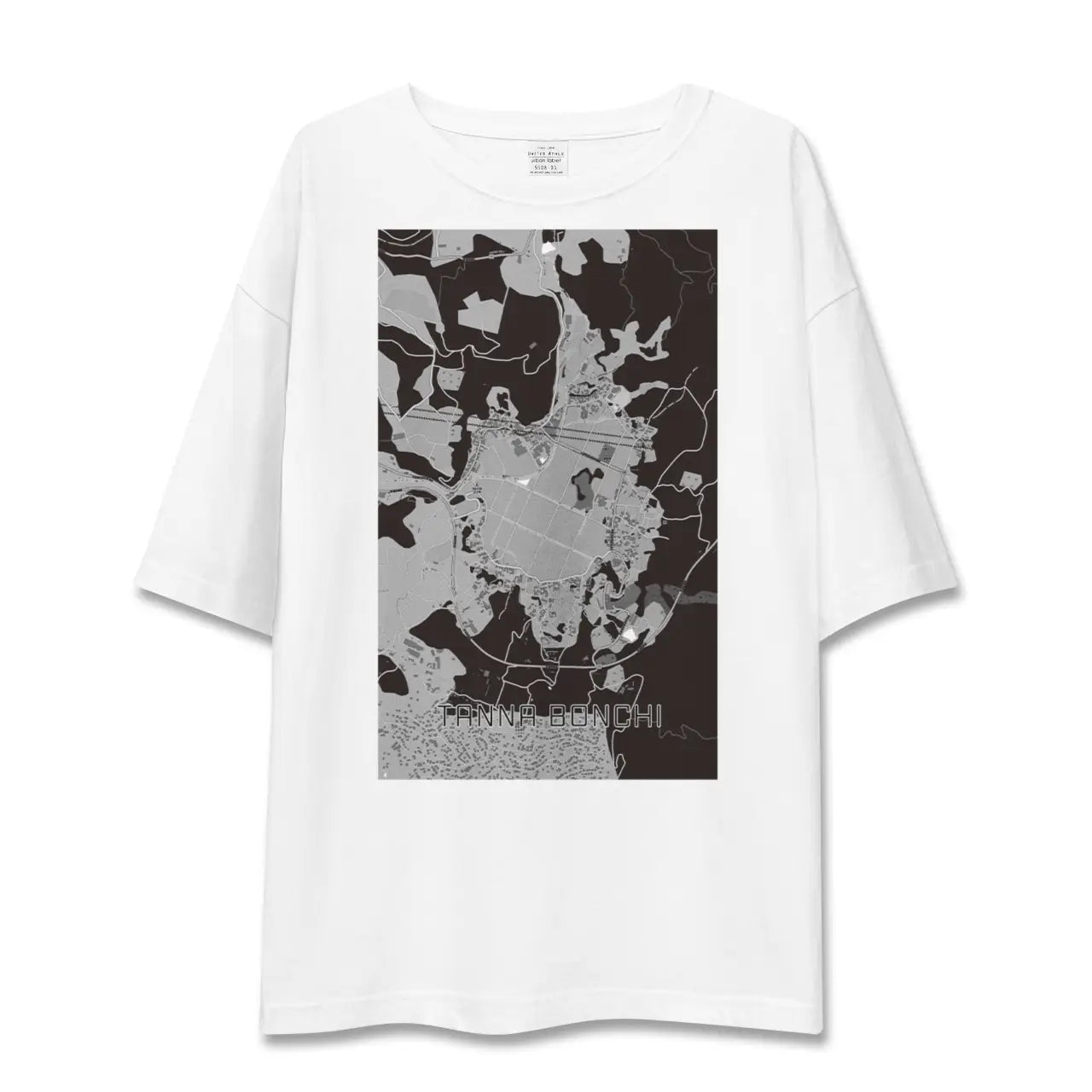 【丹那盆地(静岡県)】地図柄ビッグシルエットTシャツ