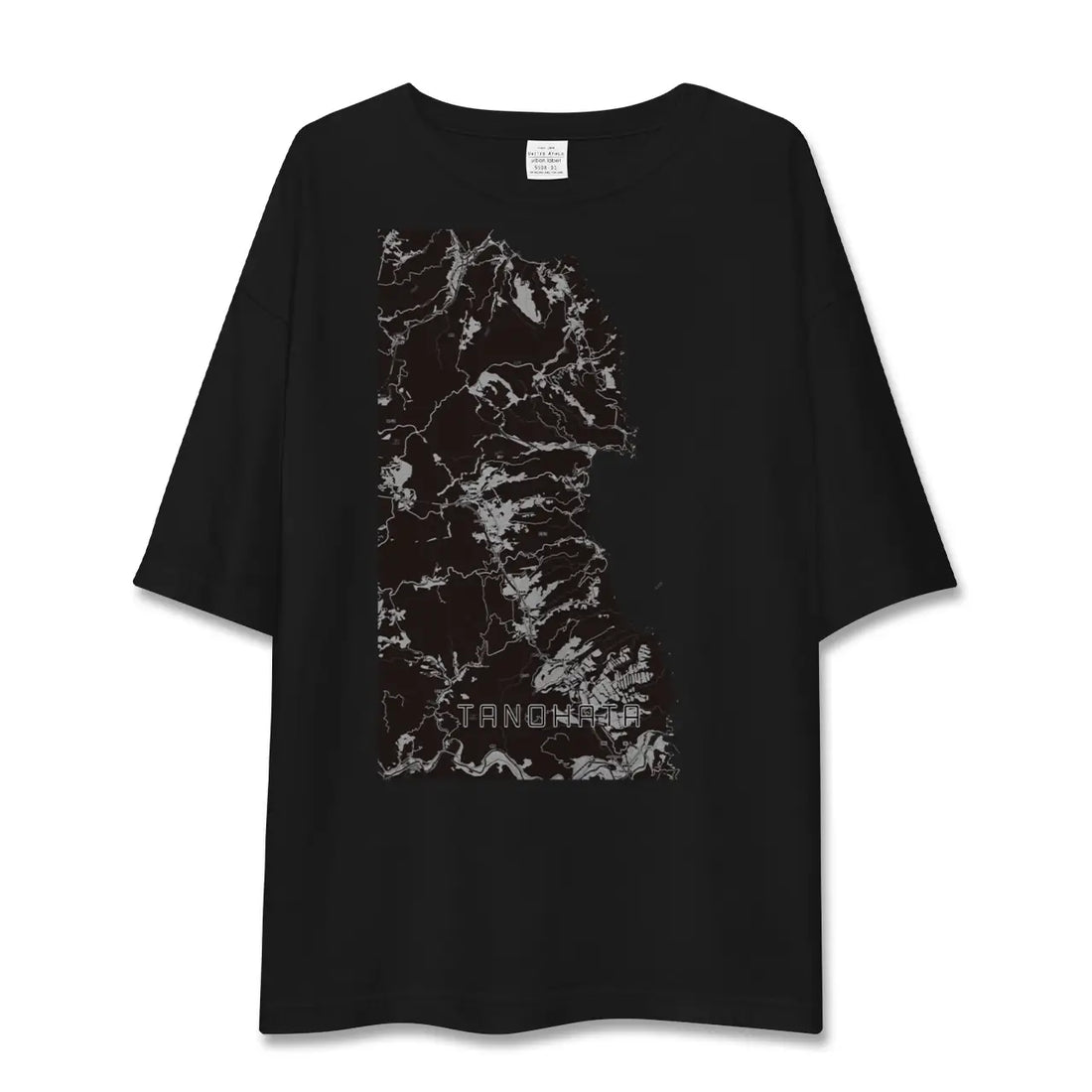 【田野畑(岩手県)】地図柄ビッグシルエットTシャツ