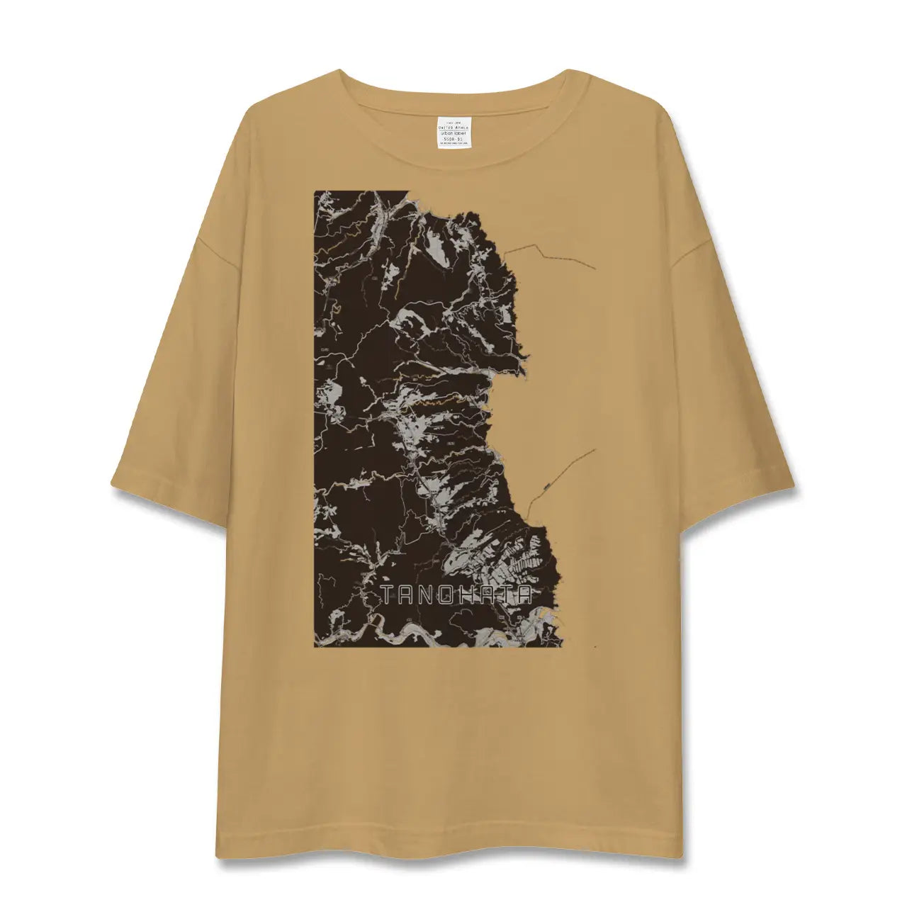 【田野畑(岩手県)】地図柄ビッグシルエットTシャツ