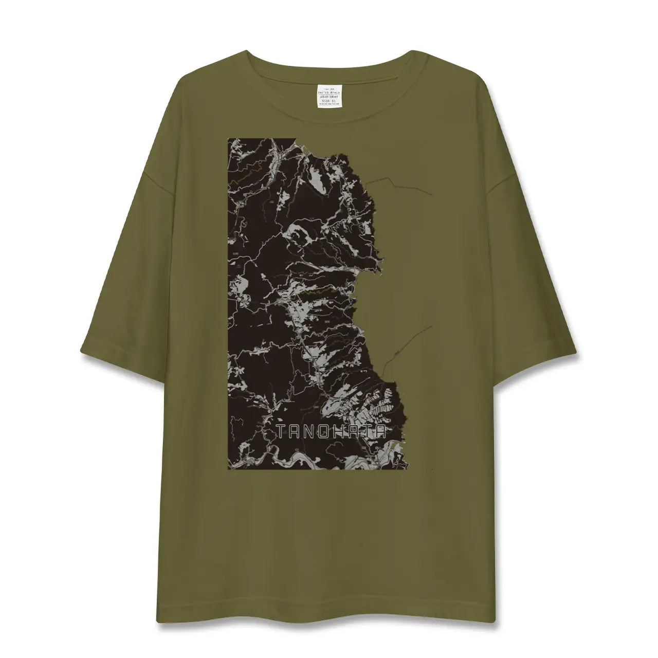 【田野畑(岩手県)】地図柄ビッグシルエットTシャツ