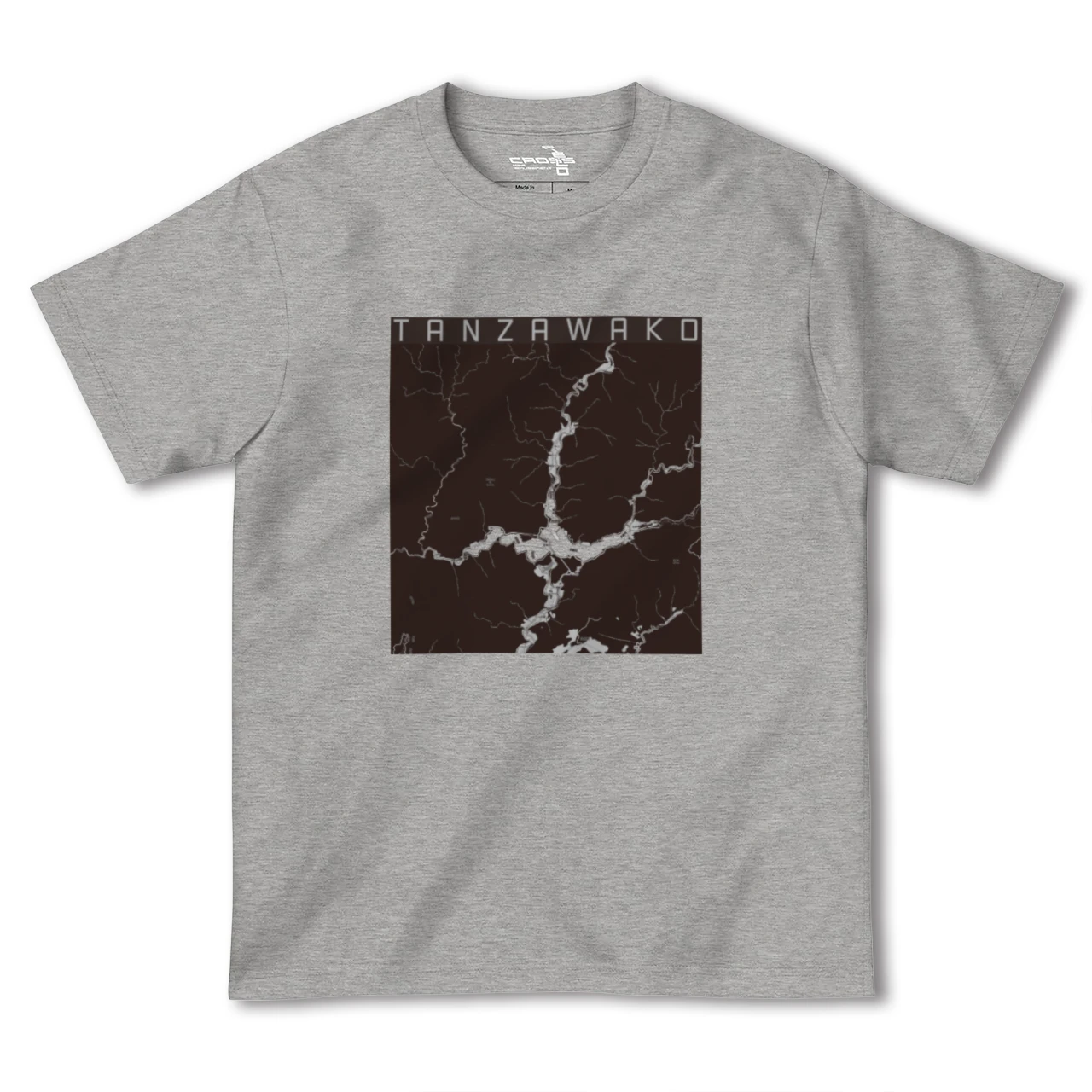 【丹沢湖(神奈川県)】地図柄ヘビーウェイトTシャツ