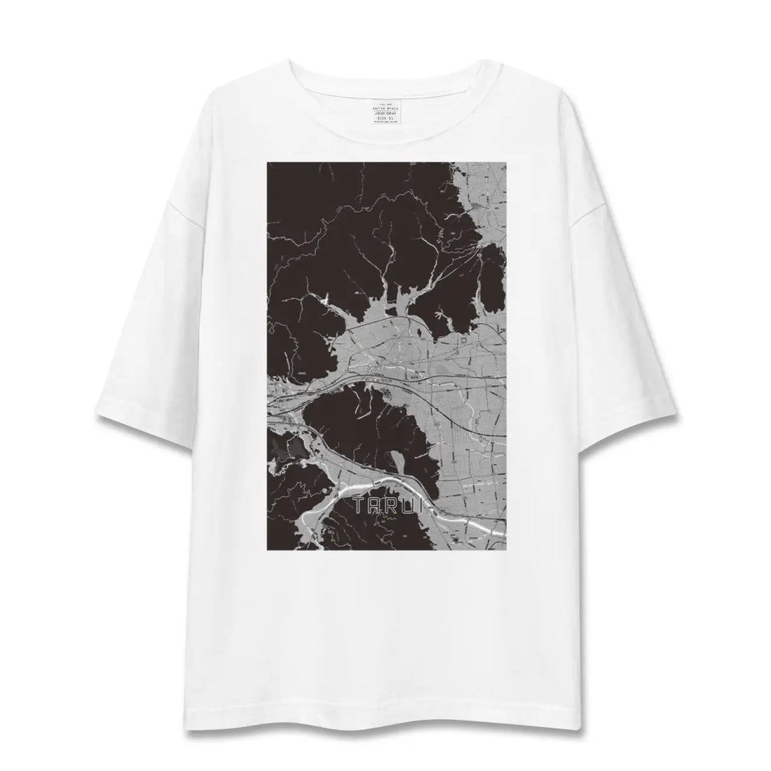 【垂井(岐阜県)】地図柄ビッグシルエットTシャツ
