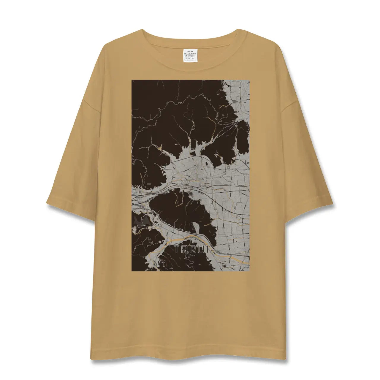 【垂井(岐阜県)】地図柄ビッグシルエットTシャツ