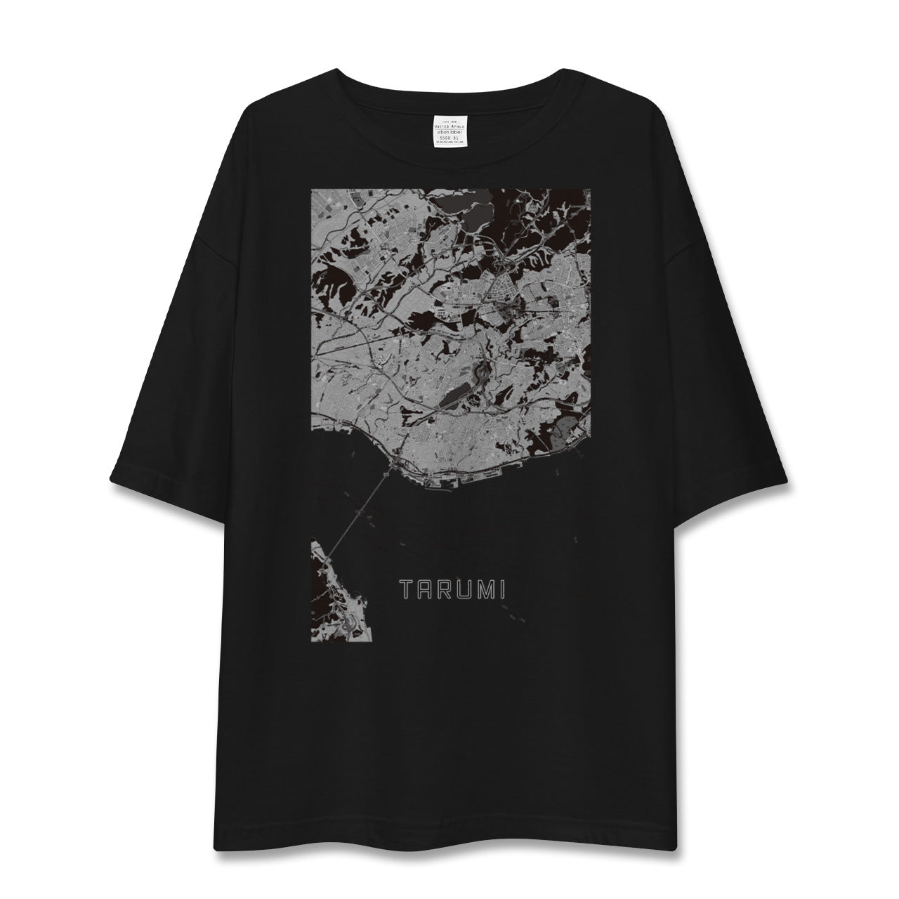 【垂水(兵庫県)】地図柄ビッグシルエットTシャツ