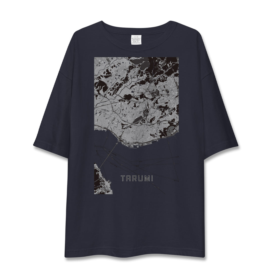 【垂水(兵庫県)】地図柄ビッグシルエットTシャツ