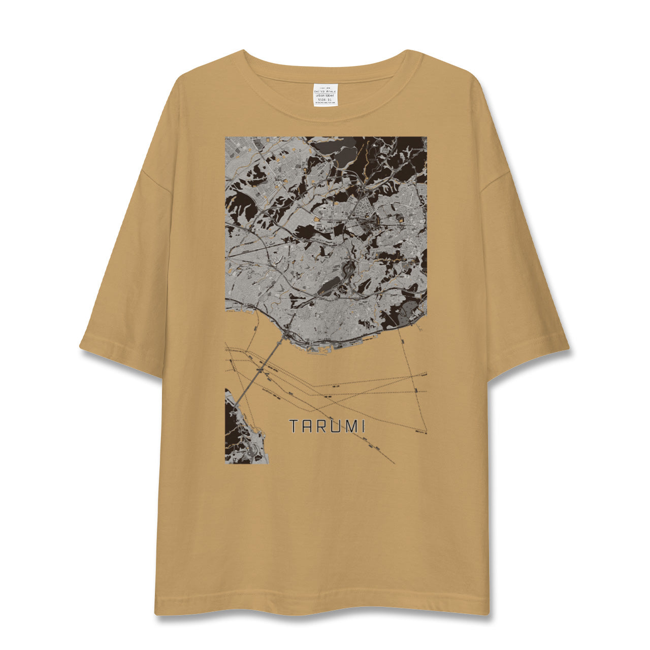 【垂水(兵庫県)】地図柄ビッグシルエットTシャツ