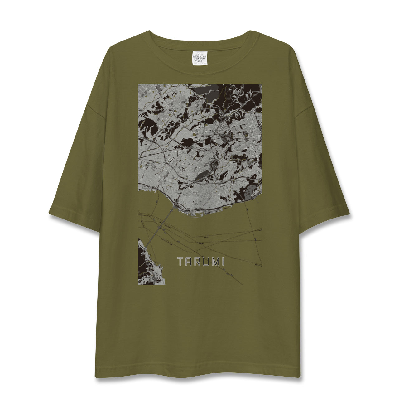 【垂水(兵庫県)】地図柄ビッグシルエットTシャツ