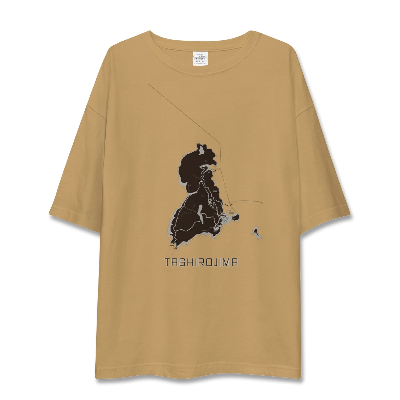 【田代島(宮城県)】地図柄ビッグシルエットTシャツ