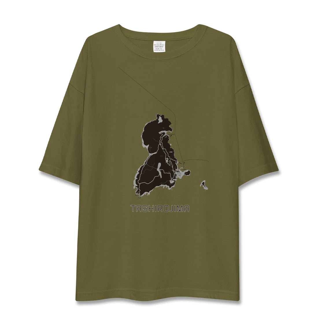 【田代島(宮城県)】地図柄ビッグシルエットTシャツ