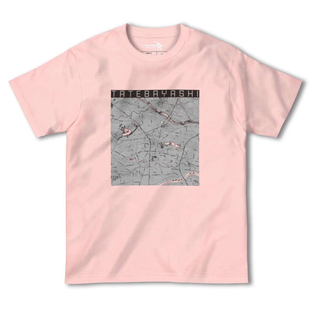 【館林(群馬県)】地図柄ヘビーウェイトTシャツ
